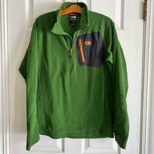 Authentic the north face quarter zip fleece